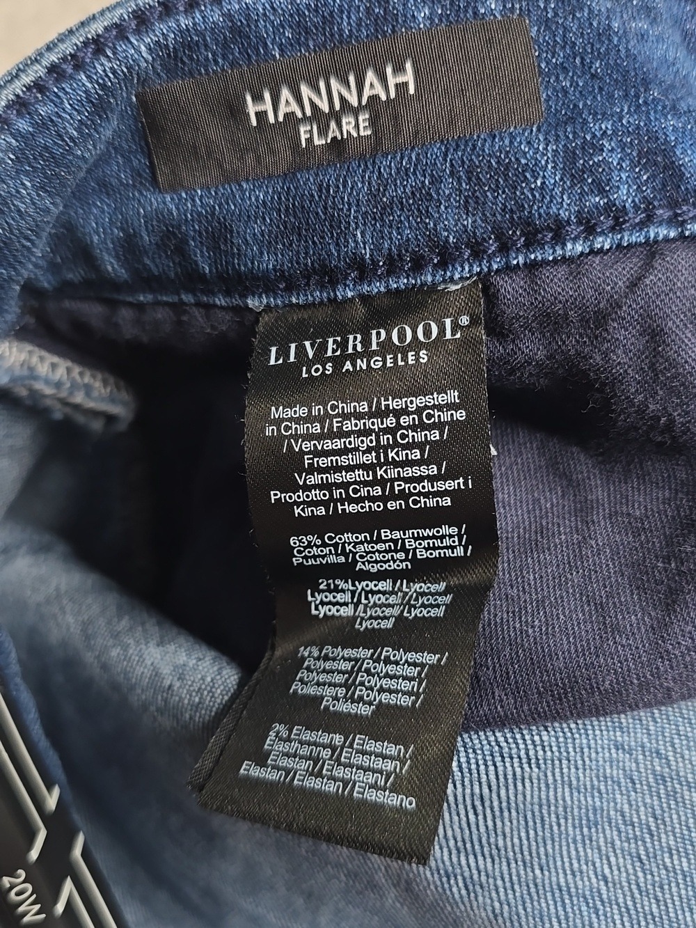 Liverpool Los Angeles Hannah Flare Jeans Women’s Mid Rise Stretch Denim Flared - Picture 7 of 7